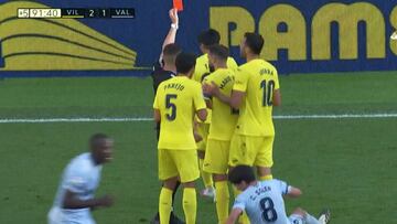 Primera expulsión de Kubo en LaLiga: Iturralde y Álvaro Benito discutieron sobre si era justa