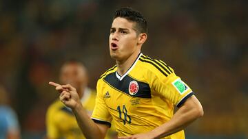 James Rodríguez en el Mundial 2014.