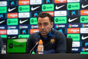 Xavi in a press conference on Saturday.
