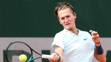 Sebastian Korda, contra Soonwoo Kwon en Roland Garros.