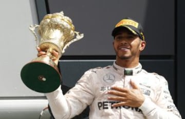 Lewis Hamilton gana por delante de Nico Rosberg y Max Verstappen.