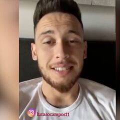 Las primeras palabras de Ocampos tras lesionarse