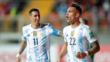 Argentina y Di María triunfan; Lautaro no genera dudas