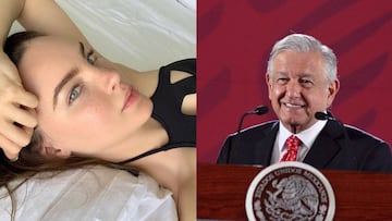 Belinda y Andr&eacute;s Manuel L&oacute;pez Obrador