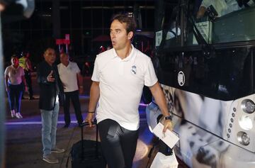 La llegada del Real Madrid a su hotel en Miami