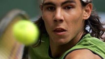 <B>DEBUT Y DERROTA.</B> Nadal ha tenido un paso efímero por la hierba de Halle.