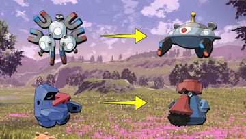 Magnezone (Pok&eacute;mon Im&aacute;n) y Probopass (Pok&eacute;mon Br&uacute;jula) evolucionan si suben de nivel en el Monte Corona de Sinnoh o sus alrededores.