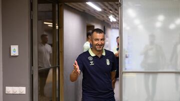 Diego Martínez, en la presentación como entrenador de Las Palmas.