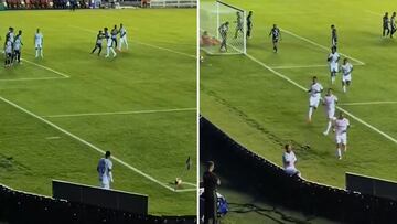 Neymar’s unreal corner kick goal caught from the stands
