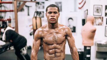 El campeón indiscutido del peso ligero Devin Haney.