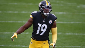 JuJu Smith-Schuster, wide receiver de los Steelers, ha estado fuera desde la Semana 5, cuando se disloc&oacute; el hombro contra los Denver Broncos.