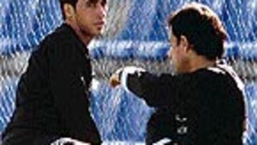 <b>TIENE EL ALTA</b> Raúl, ayer, siguiendo con su puesta a punto.