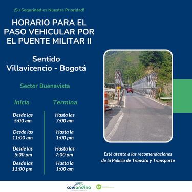 Cierre vía al llano: Hasta cuándo será y cuáles son las rutas alternas