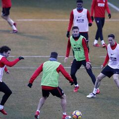 El Atlético se ejercitó sin Costa y Filipe de cara a Las Palmas