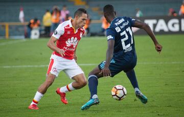 Morelo hizo su séptimo gol en la Libertadores. No alcanzó para vencer a Emelec.
