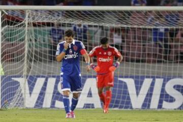 Ante Emelec en la caída de la U por 1-0, José Rojas jugó su partido 50 por Copa Libertadores.