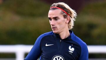 Griezmann, preparado para el partido ante Bulgaria.