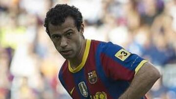 <b>ESTRENO. </b>Mascherano en su primer partido en el Camp Nou