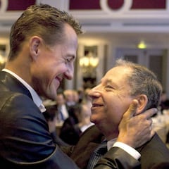 Michael Schumacher vio por TV el GP de Brasil junto a Jean Todt