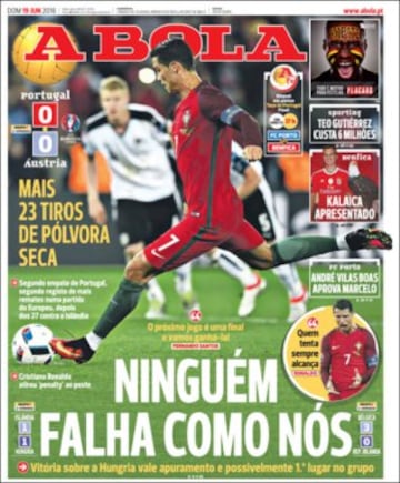 Portadas de la prensa mundial