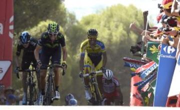 Alejandro Valverde, Christopher Froome y Alberto Contador.