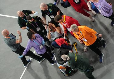 Lesión de María Vicente.