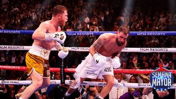 Caleb Plant fue llevado al hospital tras perder con Canelo