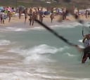 Disputa entre bañistas y deportistas del mar en Tarifa