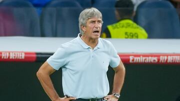 Pellegrini, en el duelo ante el Real Madrid.