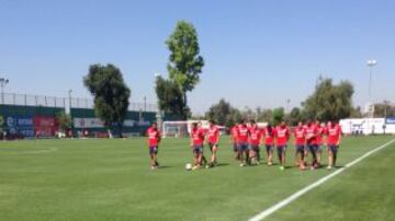 El primer día de trabajo de los seleccionados en Juan Pinto Durán.