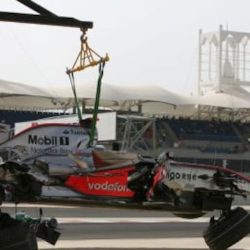 El monoplaza de Lewis Hamilton en 2008.