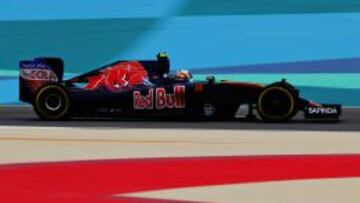 Sainz con el Toro Rosso en Bahrain.