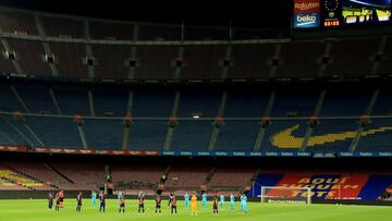 Vista panorámica del Camp Nou.