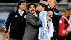 Maradona y Messi. 