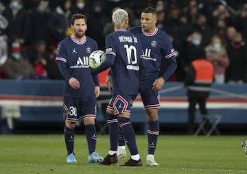 Messi, Neymar y Mbappé.