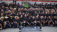 Equipo de Red Bull celebrando en el Circuito de las Américas