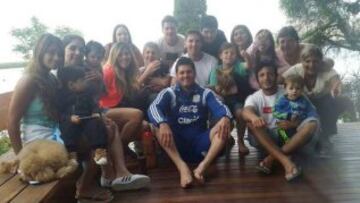 Messi viajó a su natal Rosario a pasar las fiestas.