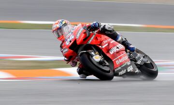 Andrea Dovizioso durante la clasificación del Gran premio de la República Checa. 