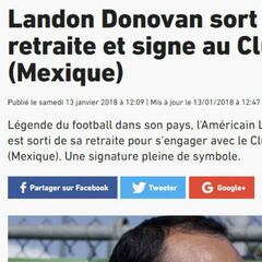 Así vio el mundo la llegada de Landon Donovan al León