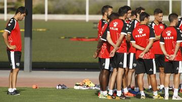 Miku, en un entrenamiento en la Ciudad Deportiva.