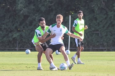 Kevin Medina, una ausencia en el entrenamiento