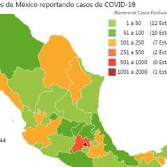 Mapa y casos de coronavirus en México por estados hoy 11 de abril