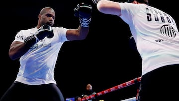 Boxing - Daniel Dubois & Anthony Joshua - Media Workouts - Wembley Arena, London, Britain - September 18, 2024 Daniel Dubois during the media workout Action Images via Reuters/Andrew Couldridge