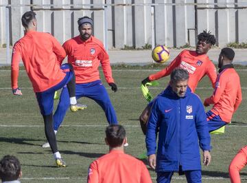 Diego Costa durante el entrenamiento.  