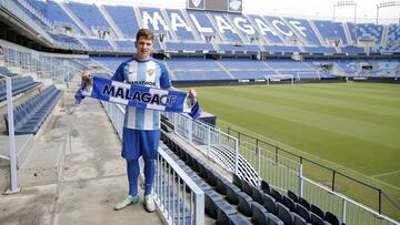 Presentación de Rolán con el Málaga