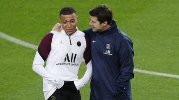 Mbapp&eacute; y Pochettino.