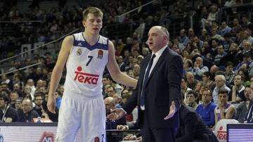 Luka Doncic y Pablo Laso.