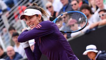 Garbiñe Muguruza se retiró ante Azarenka en Roma.