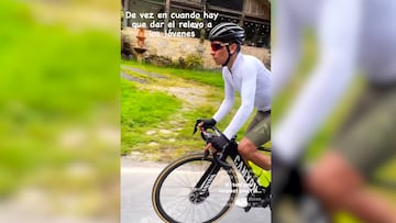 El ciclista colombiano no para su preparación para los retos del 2023.