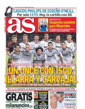 Las portadas de AS de julio